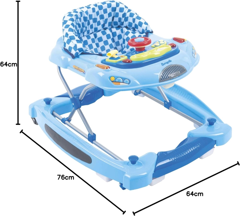 Andador Infantil Burigotto Baby Coupé Azul