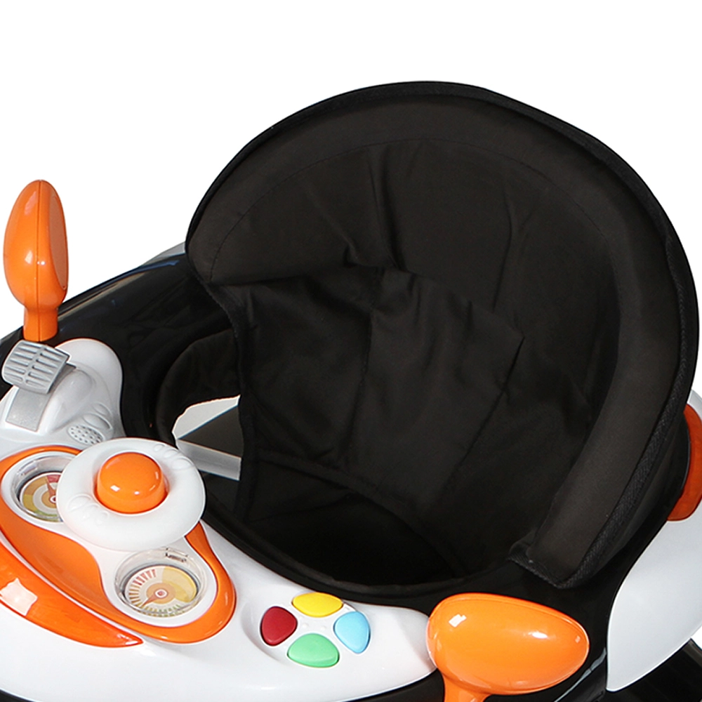 Andador Infantil Galzerano Liam 4090 + 6 Meses Preto e Laranja