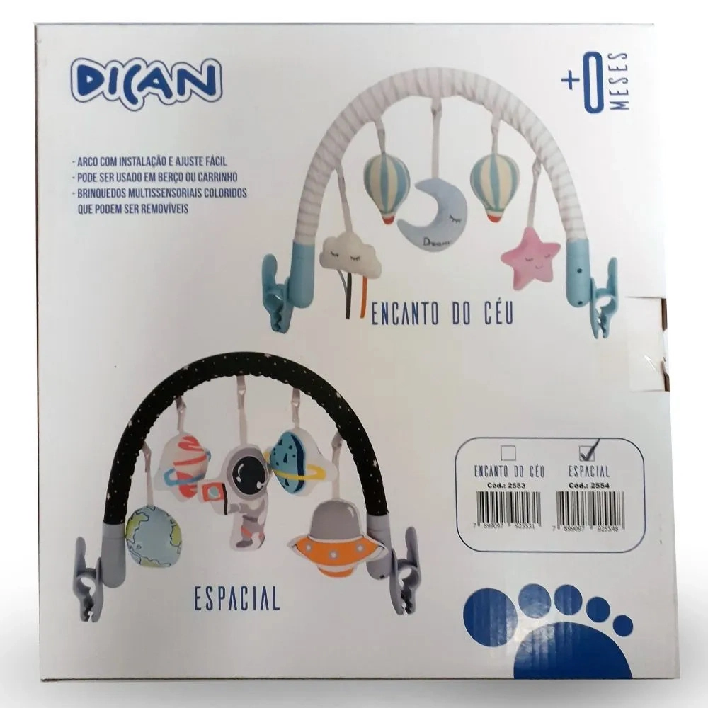 Arco Baby Dican 2553 para Carrinho de Bebê e Berço Encanto do Céu