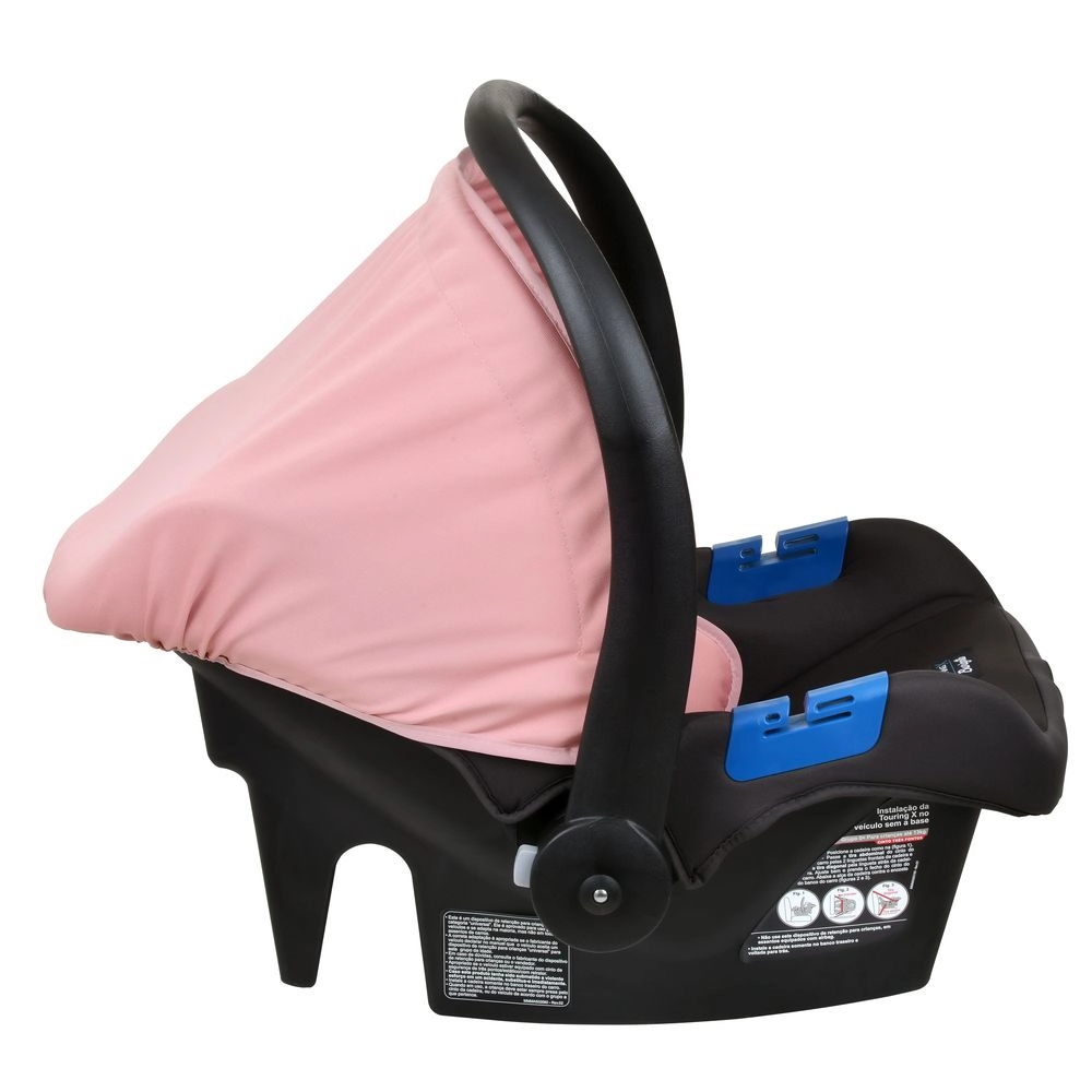 Bebê Conforto Burigotto Touring X de 0 até 13 Kg Cinza e Rosa