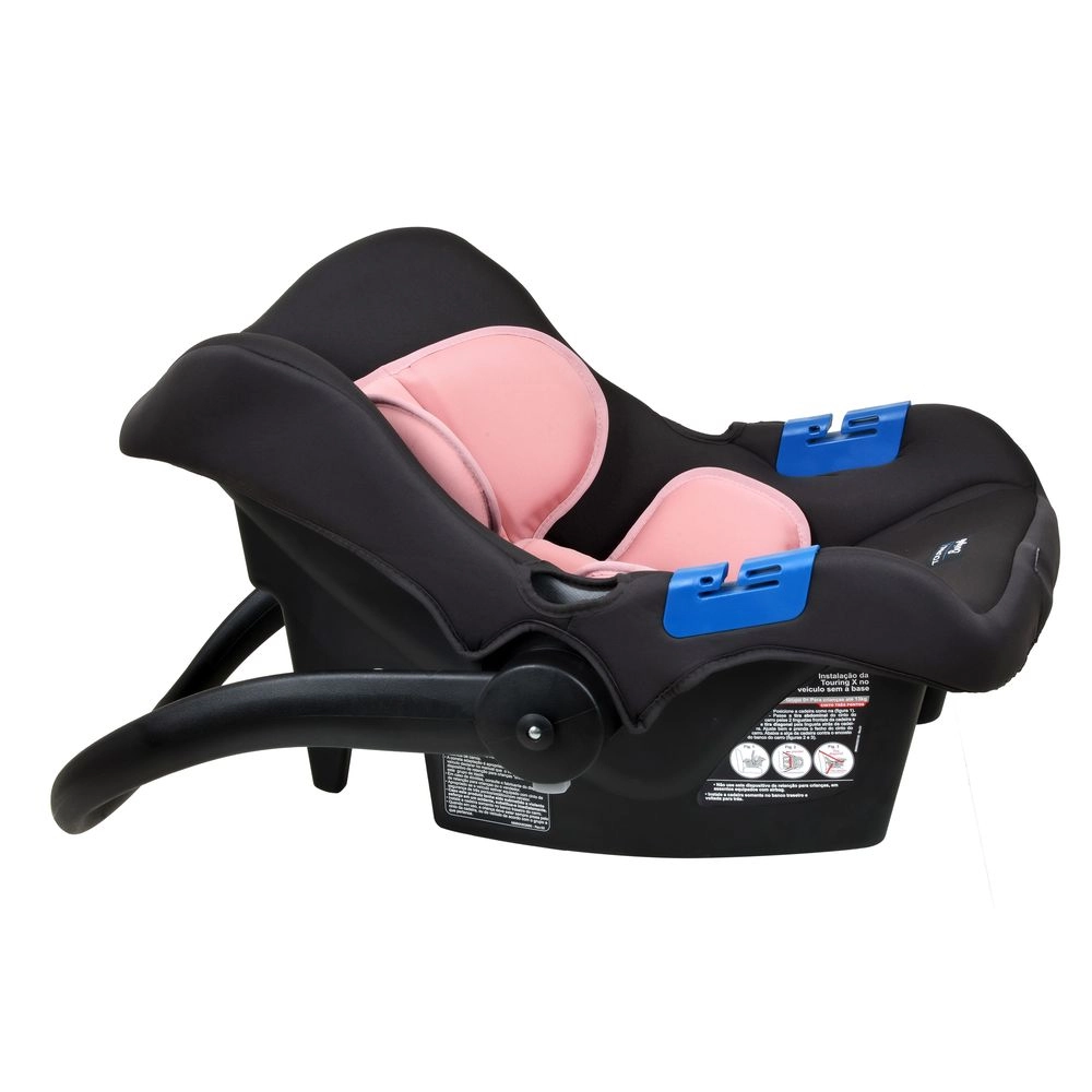 Bebê Conforto Burigotto Touring X de 0 até 13 Kg Cinza e Rosa