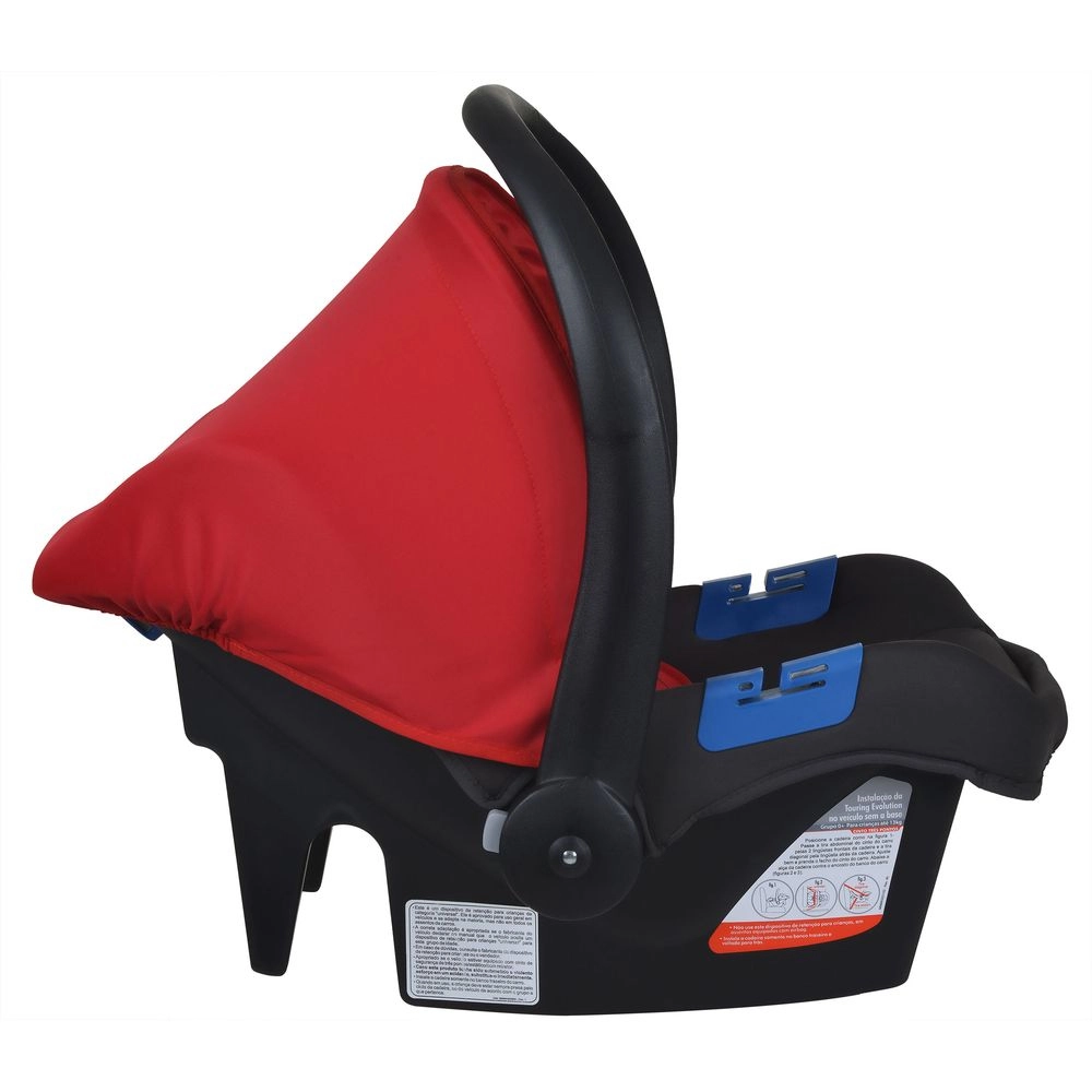 Bebê Conforto Burigotto Touring X de 0 até 13 Kg Cinza e Vermelho