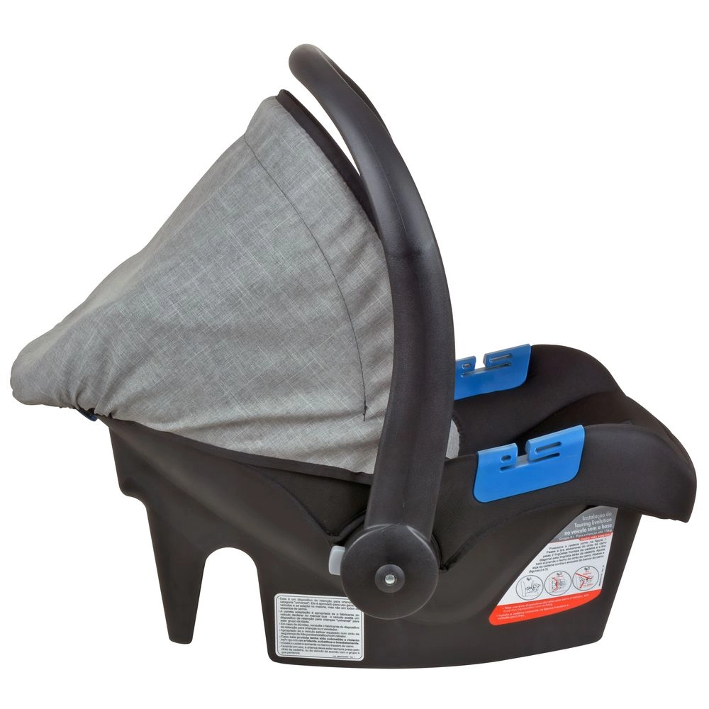 Bebê Conforto Burigotto Touring X de 0 até 13 Kg Gray Preto com Cinza