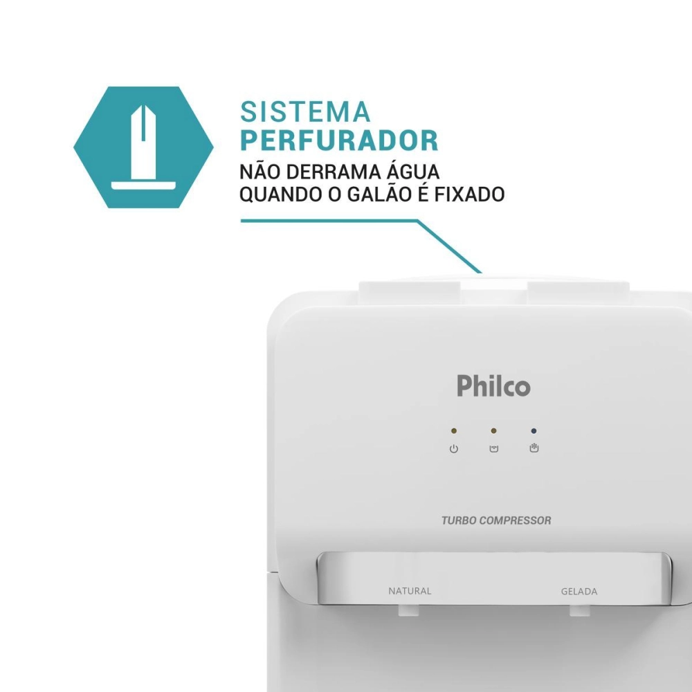 Bebedouro Philco Pbe11 20 Litros Água Natural e Gelada Branca