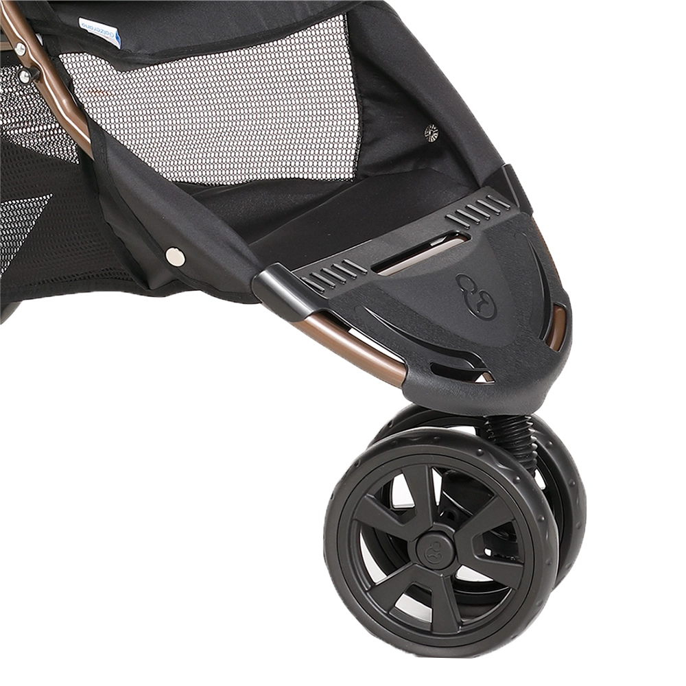 Carrinho de Bebê para Passeio Galzerano Cross Trail 1450 de 0 Meses até 15kg Preto e Cobre