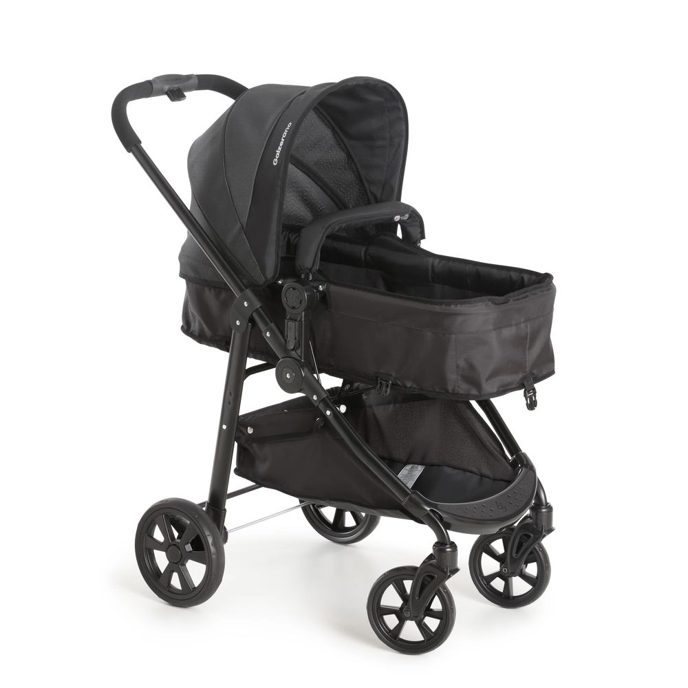 Carrinho de Bebê para Passeio Galzerano Olympus New Black de 0 Meses até 15 Kg Preto