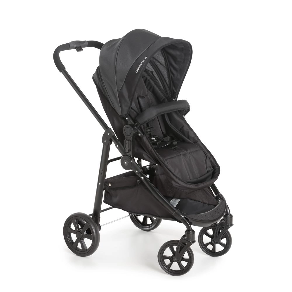 Carrinho de Bebê para Passeio Galzerano Olympus New Black de 0 Meses até 15 Kg Preto