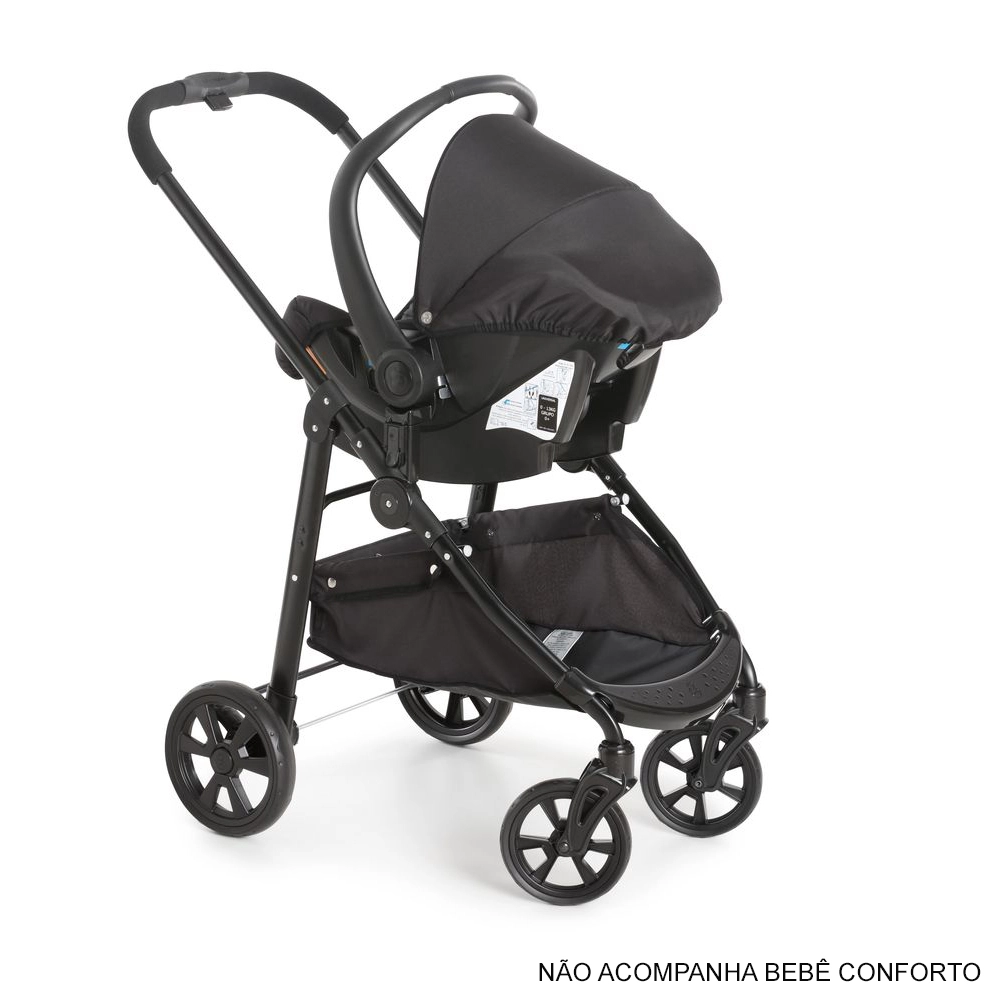 Carrinho de Bebê para Passeio Galzerano Olympus New Black de 0 Meses até 15 Kg Preto