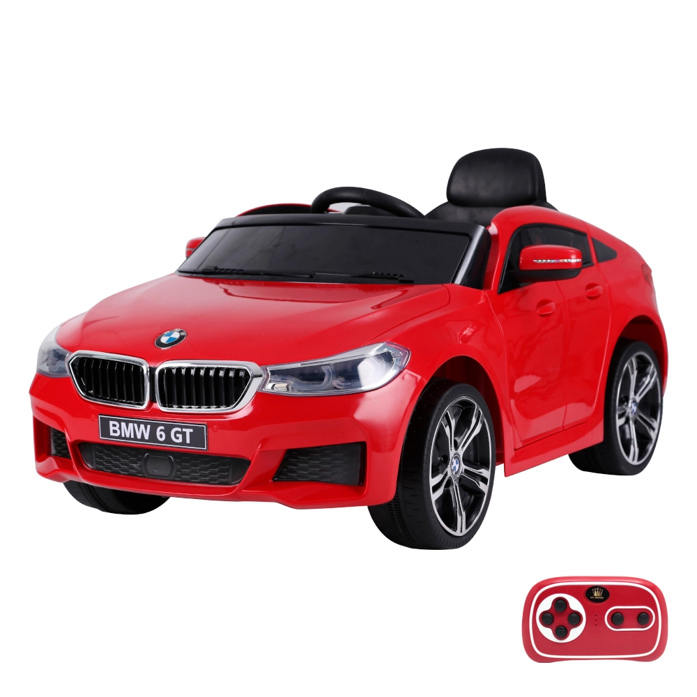 Carrinho Eletrico Infantil Bmw 6 Gt Gran Turismo, 12v com Controle Remoto Belfix Bel Brink Vermelho