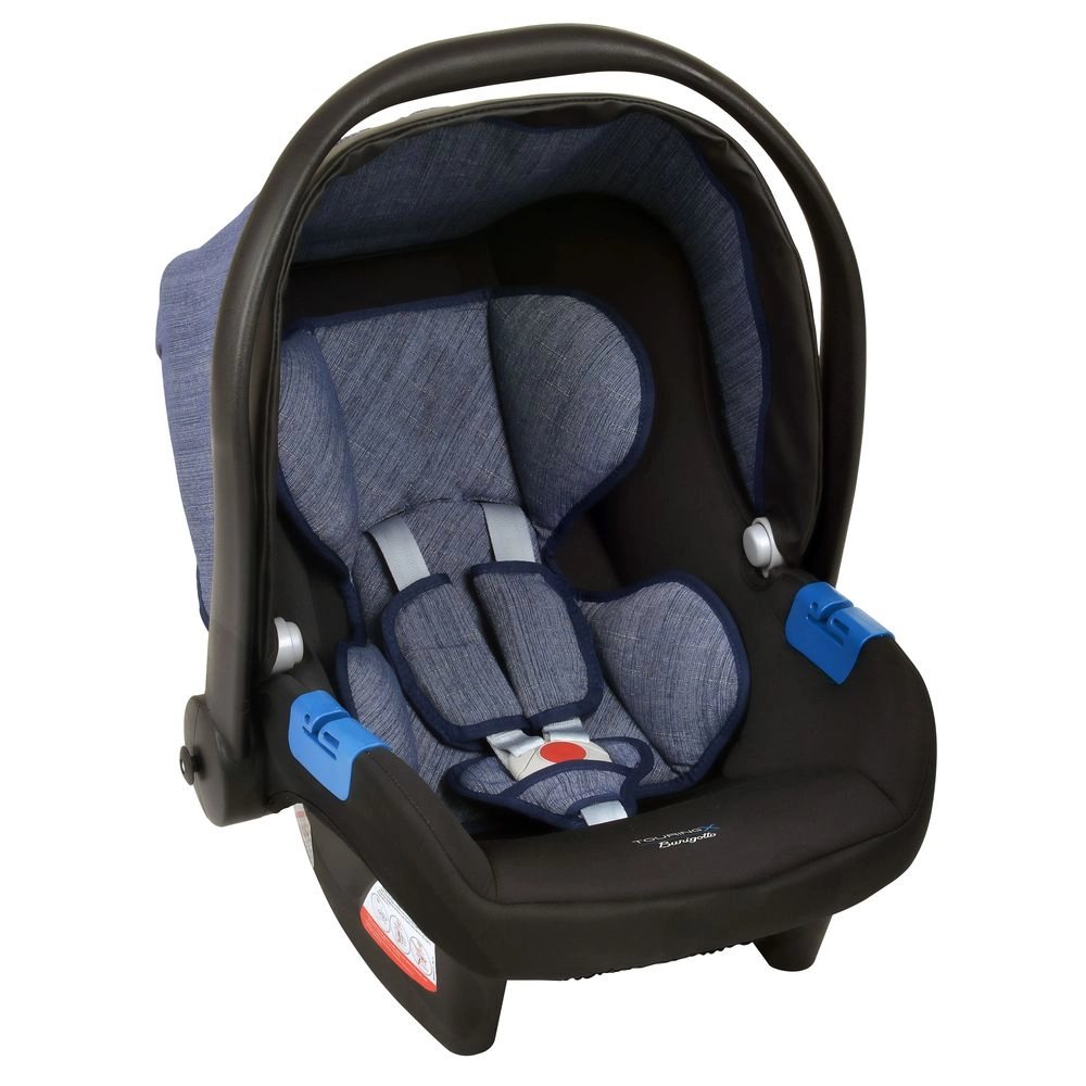 Conjunto Bebê Conforto com Base para Carro Burigotto Touring X de 0 até 13 Kg Azul Mesclado