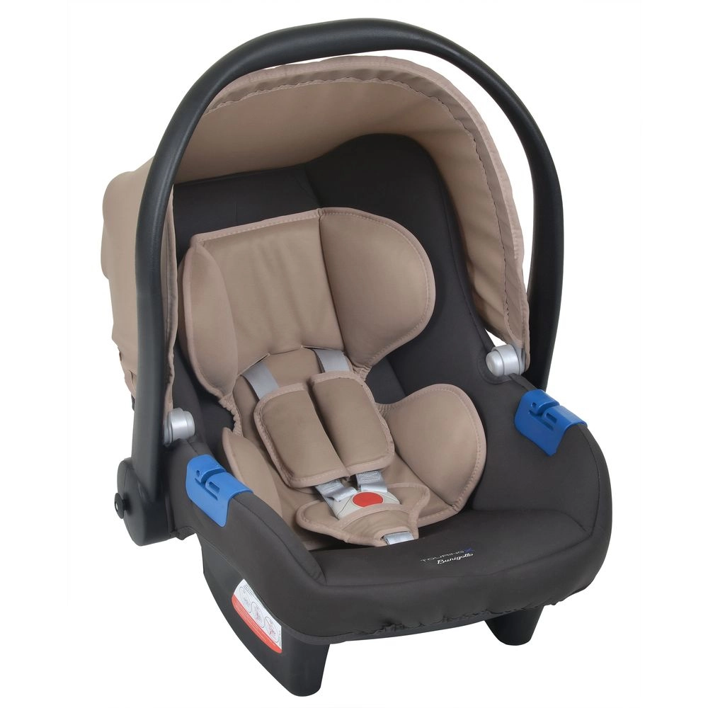 Conjunto Bebê Conforto com Base para Carro Burigotto Touring X de 0 até 13 Kg Cinza e Bege