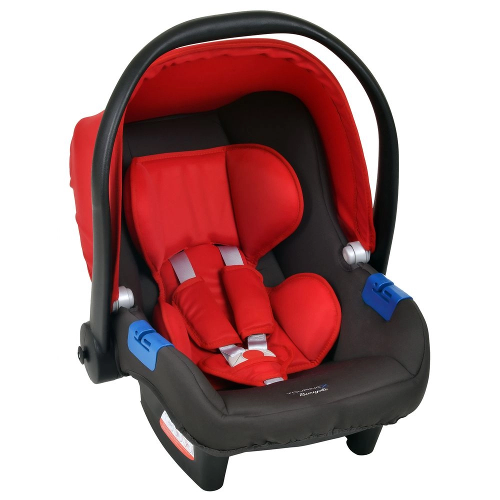 Conjunto Bebê Conforto com Base para Carro Burigotto Touring X de 0 até 13 Kg Cinza e Vermelho