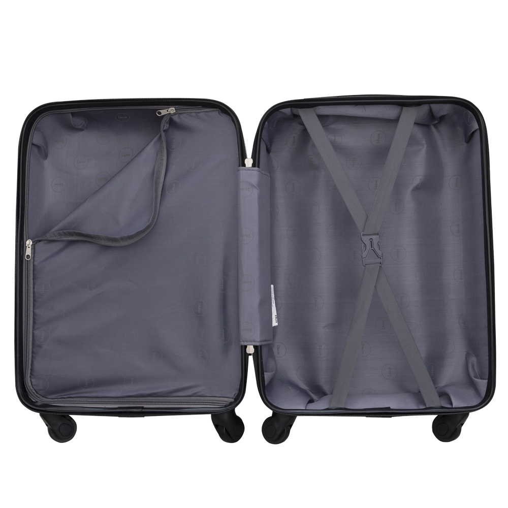 Conjunto de Malas de Viagem Abs Expansível Ika Flex Cadeado Tsa Rodas Duplas 2pcs P/M Rosê