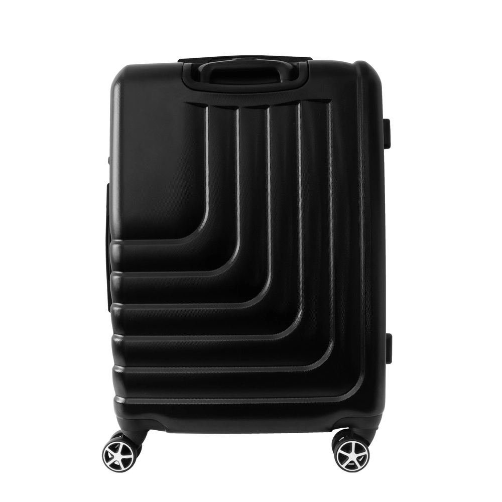 Conjunto de Malas de Viagem Expansível em Abs Ika Flex, Cadeado Tsa Rodas Duplas 3pcs P/M/G Preto