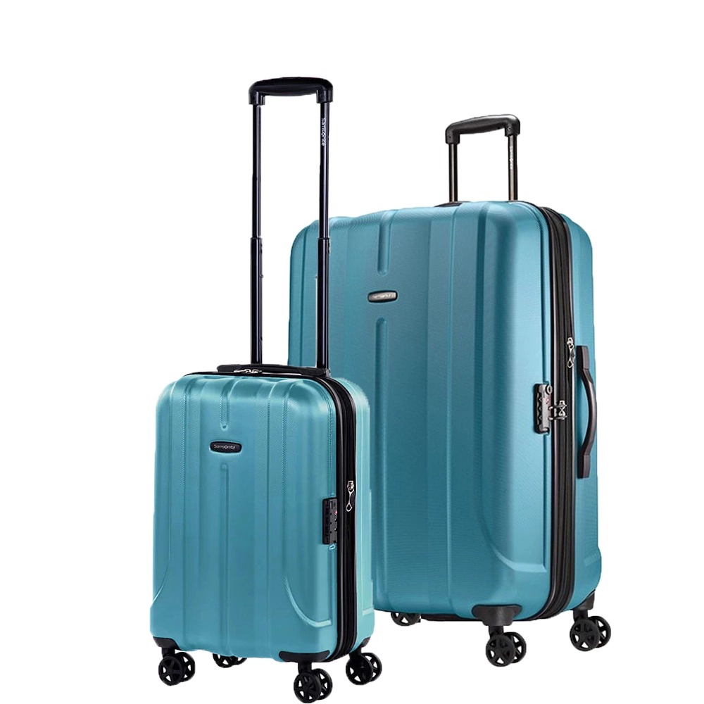 Conjunto de Malas de Viagem Expansível em Abs Samsonite Fiero Cadeado Tsa 2pcs P/M Azul