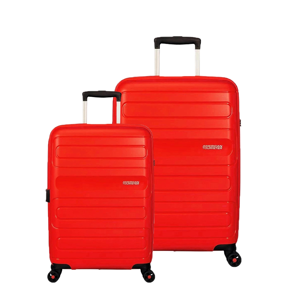  Conjunto de Malas em Polipropileno American Tourister Sunside 2 Pcs P/M Vermelha