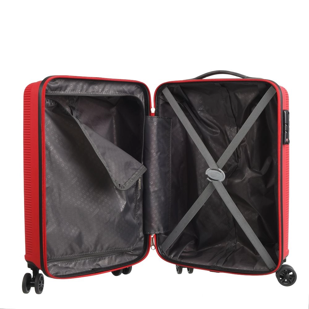 Conjunto de Malas Polipropileno American Tourister Camboriu Cadeado Tsa Rodas 360º P/M/G Vermelha