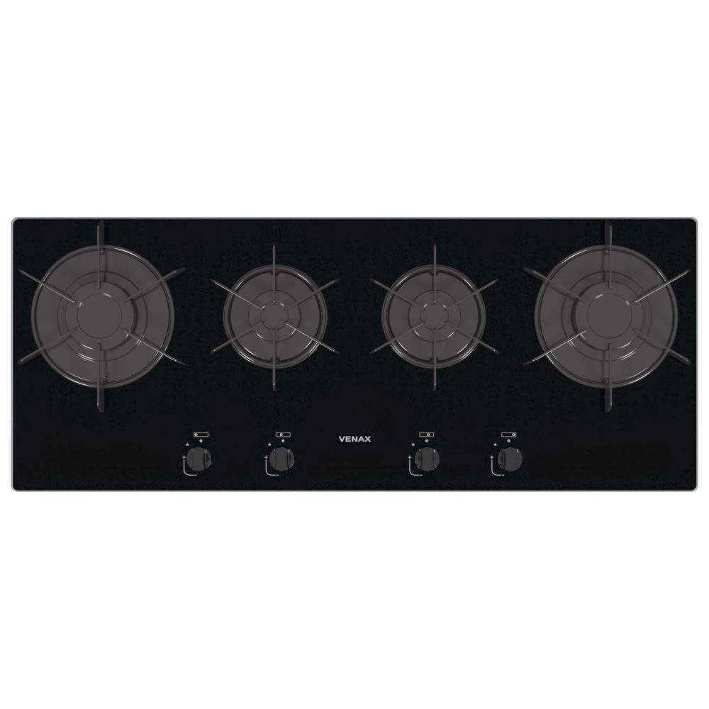 Cooktop Linear Venax Arena 4 Bocas Preto Bivolt