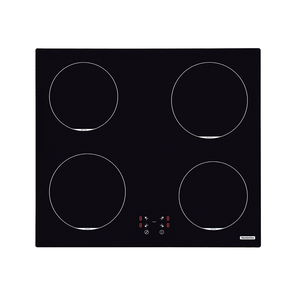 Cooktop por Indução Tramontina Square Basic 4EI 60 Preto 220v