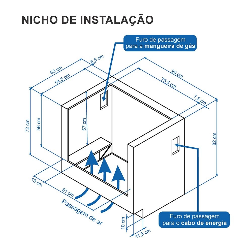 Fogão de Embutir 5 Bocas Venax Gaudi Prisma Vitreo Bl Gas Glp Preto