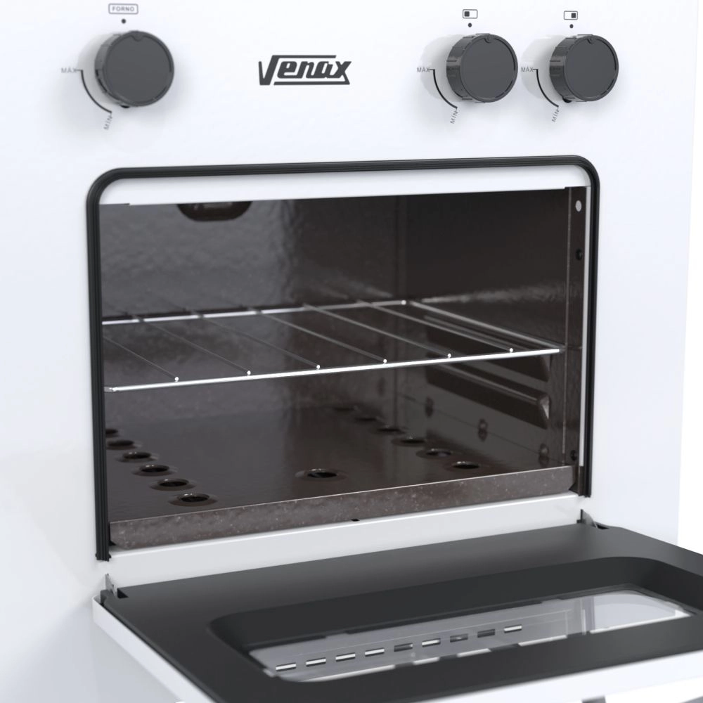 Fogão Portátil 2 Bocas Venax Mini Cook Gas Glp Branco