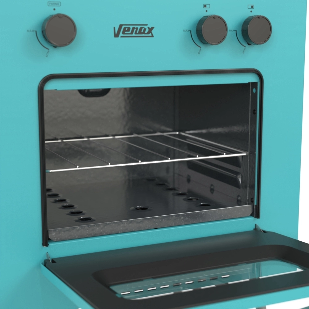 Fogão Portátil Venax Mini Cook 2 Bocas a Gas Verde