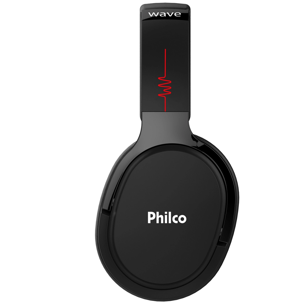 Fone de Ouvido Philco Pfo01btp Wave Bluetooth 5.0 Preto Bivolt