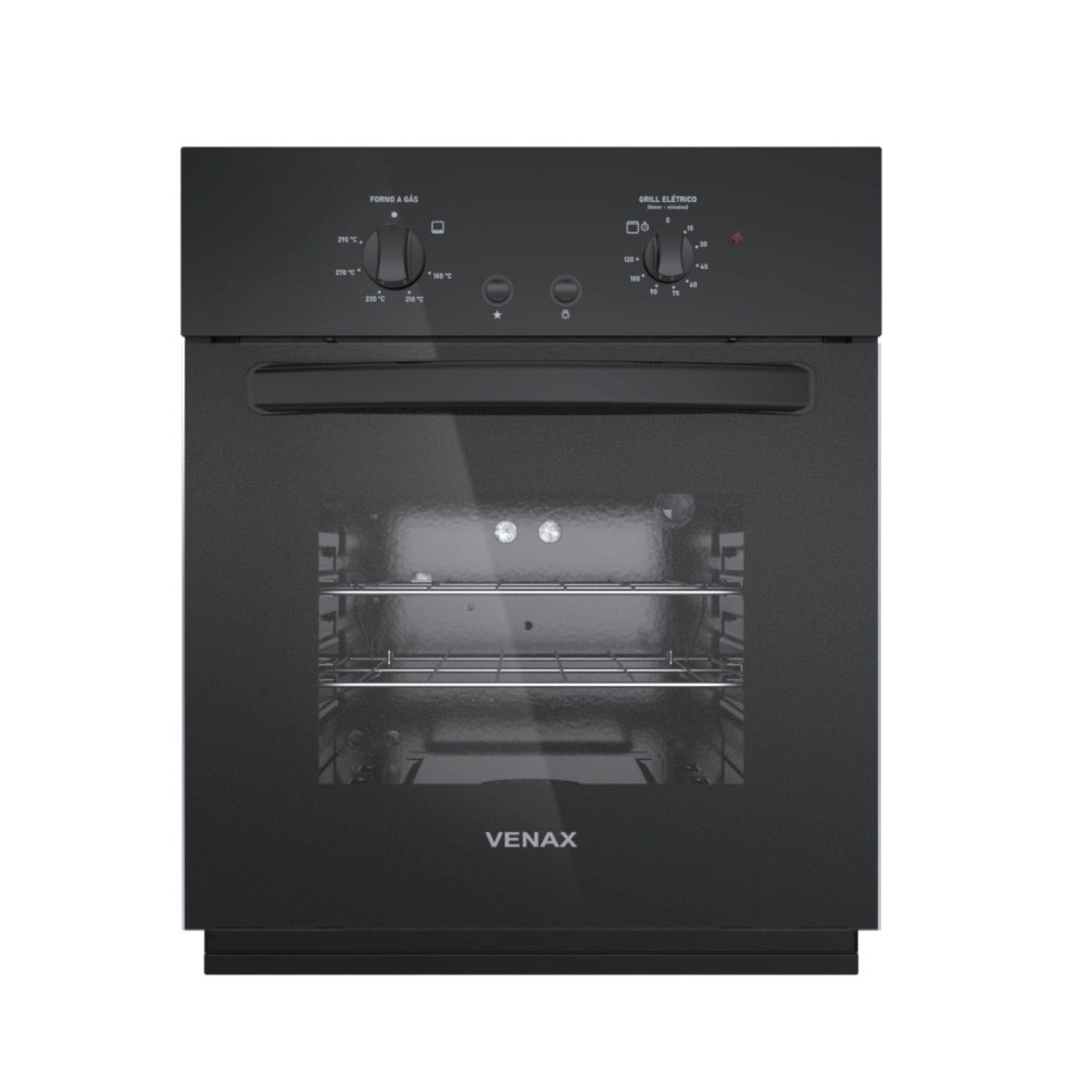 Forno de Embutir Venax Totale Nero GIII 50 Litros a Gas Preto 220v