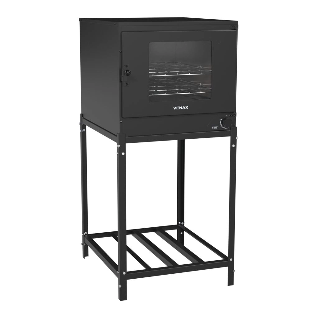 Forno Industrial Venax Fi 109 Litros com Base Gas Glp Preto