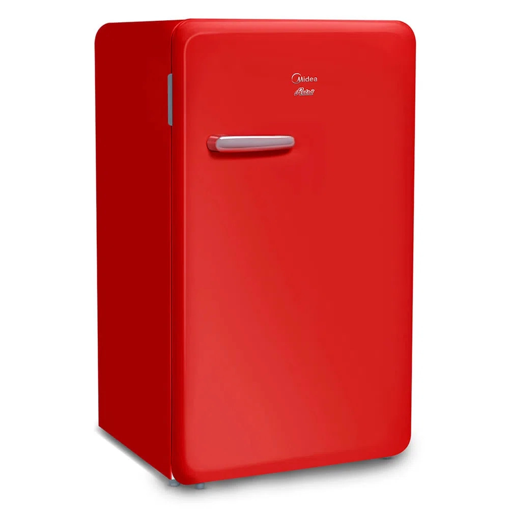 Frigobar Retrô Midea 95 Litros Vermelho Rubi