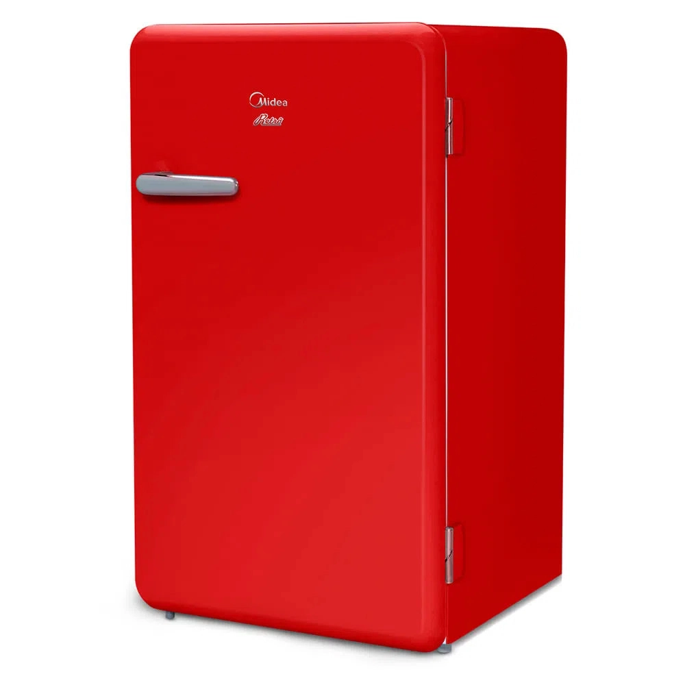 Frigobar Retrô Midea 95 Litros Vermelho Rubi