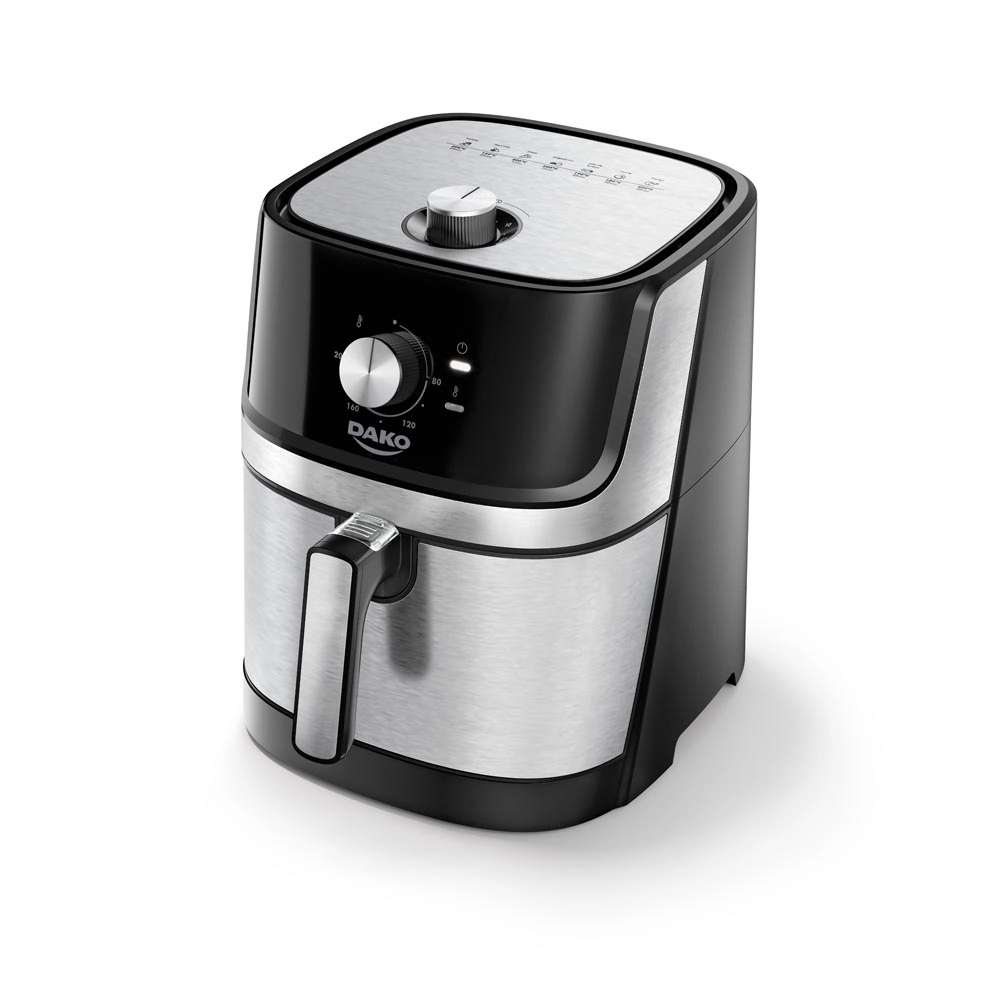 Fritadeira Air Fryer Dako Analógica 5l 1700w Preto com Inox 127v