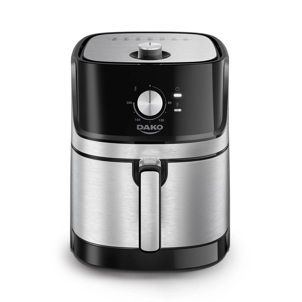 Fritadeira Air Fryer Dako Analógica 5l 1700w Preto com Inox 127v