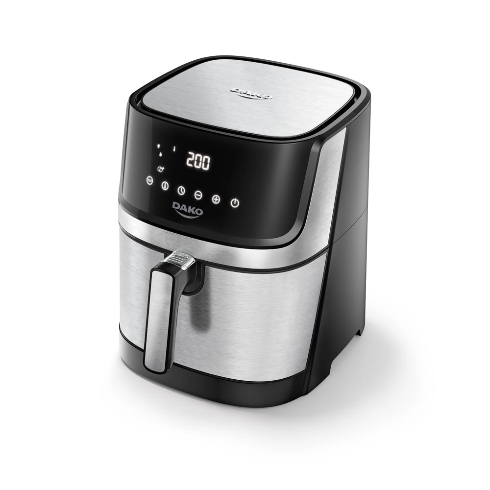 Fritadeira Air Fryer Dako Digital 5l 1700w Preto com Inox 127v