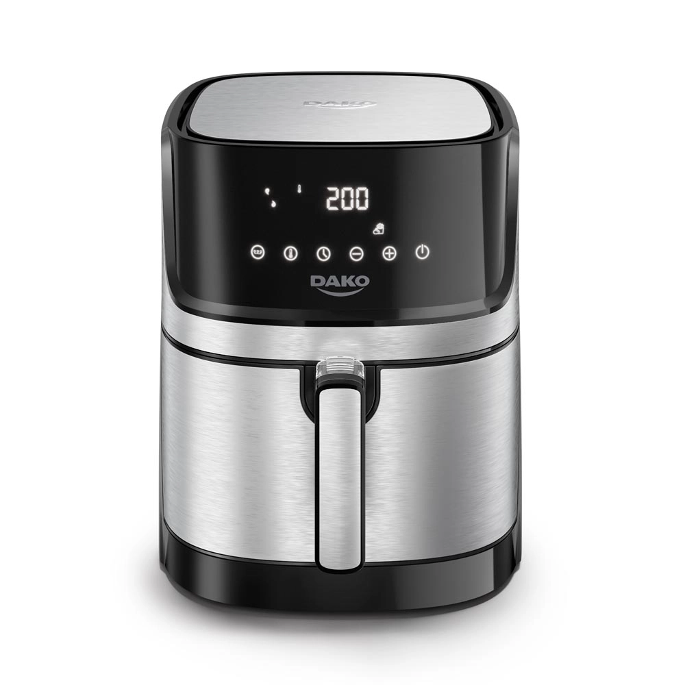 Fritadeira Air Fryer Dako Digital 5l 1700w Preto com Inox 127v