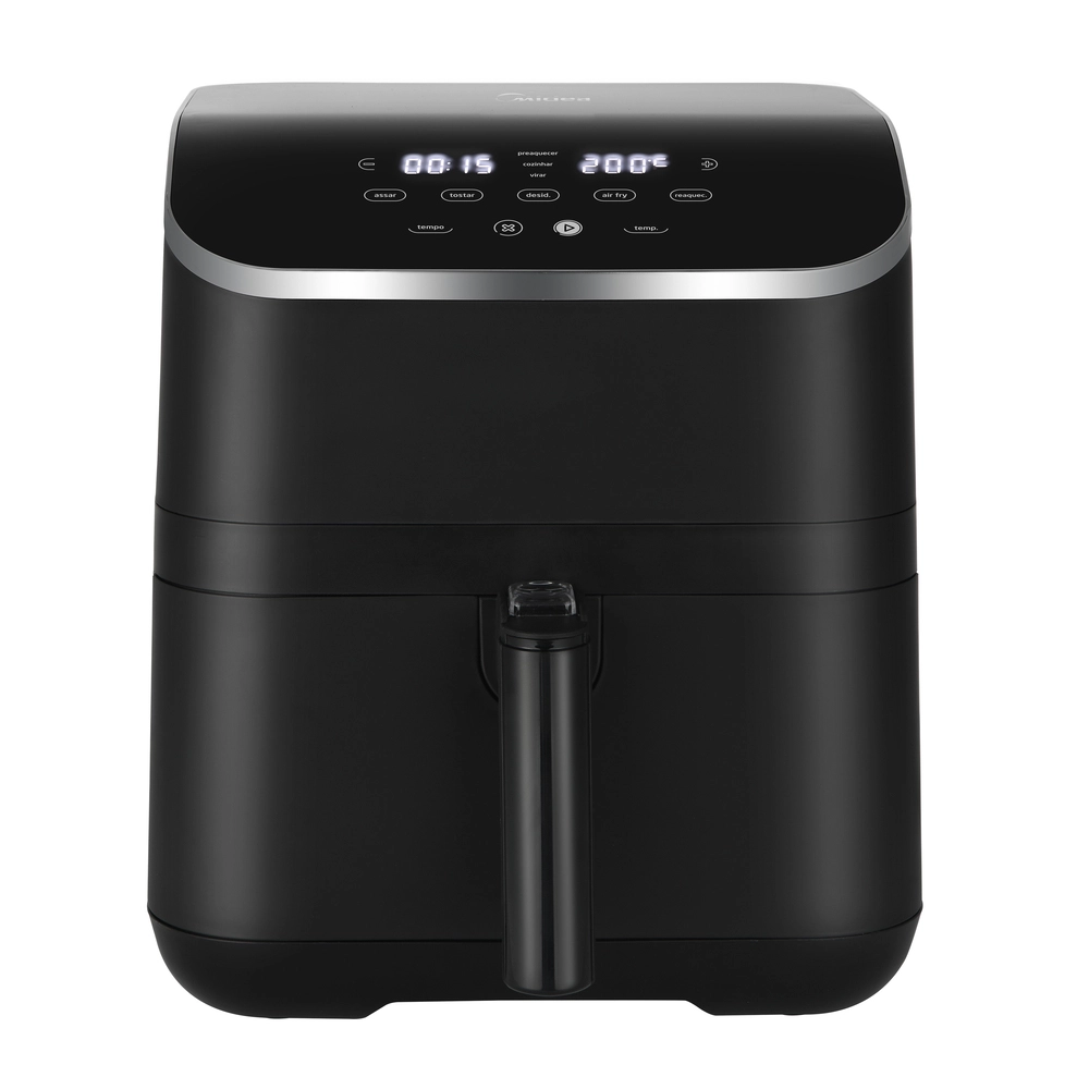 Fritadeira Elétrica Air Fryer Digital Midea Grandgourmet 5,5l FRA59P Preto