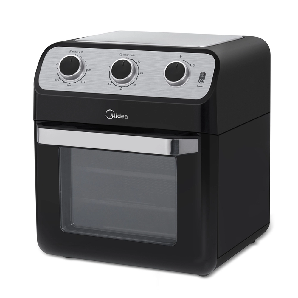 Fritadeira Elétrica Air Fryer Midea Ovenfryer 12l FFA20P Preto