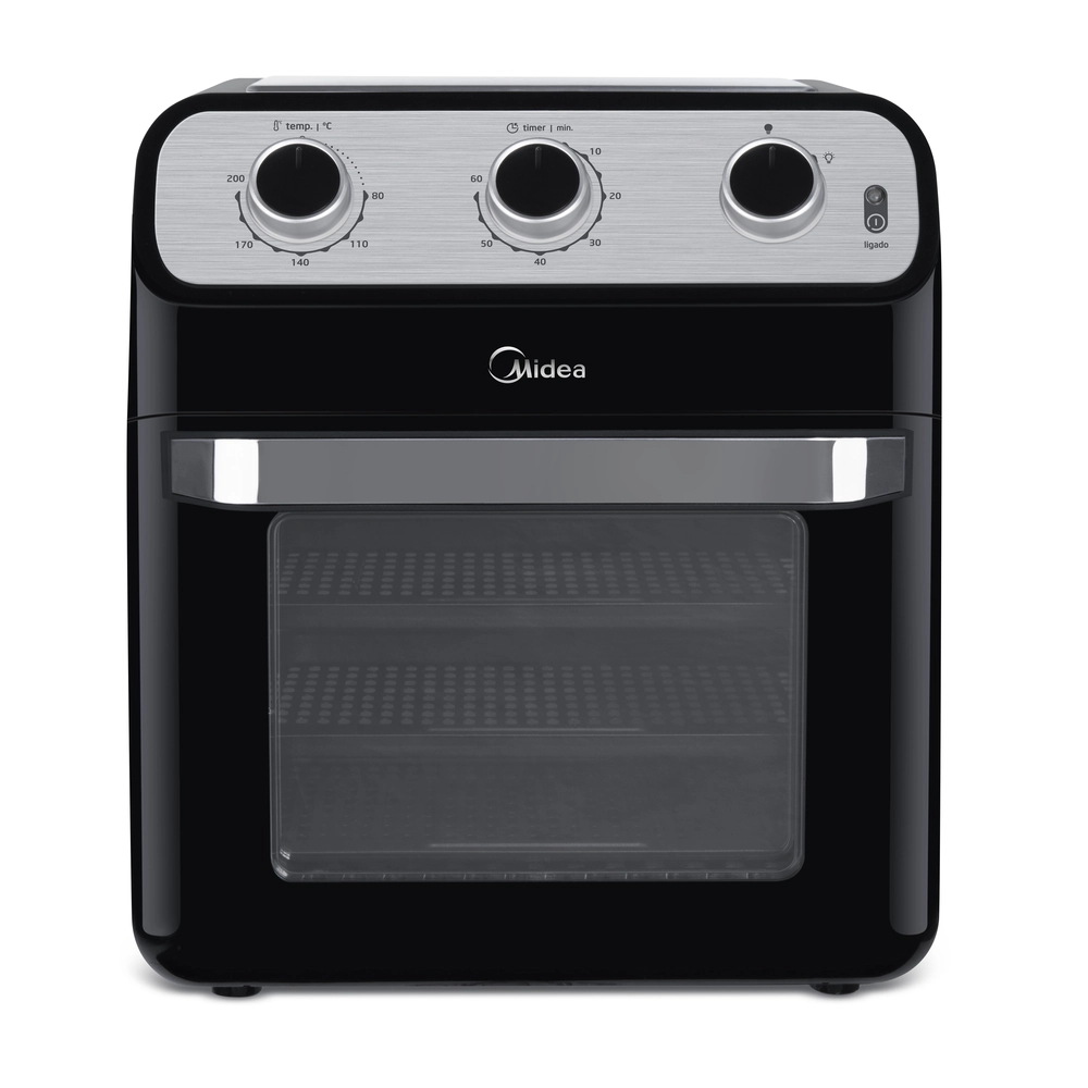 Fritadeira Elétrica Air Fryer Midea Ovenfryer 12l FFA20P Preto