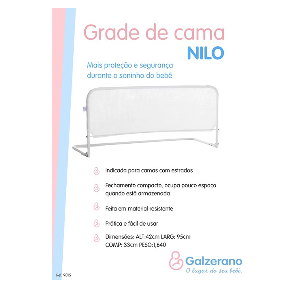 Grade de Cama Galzerano Nilo 9015 Branca