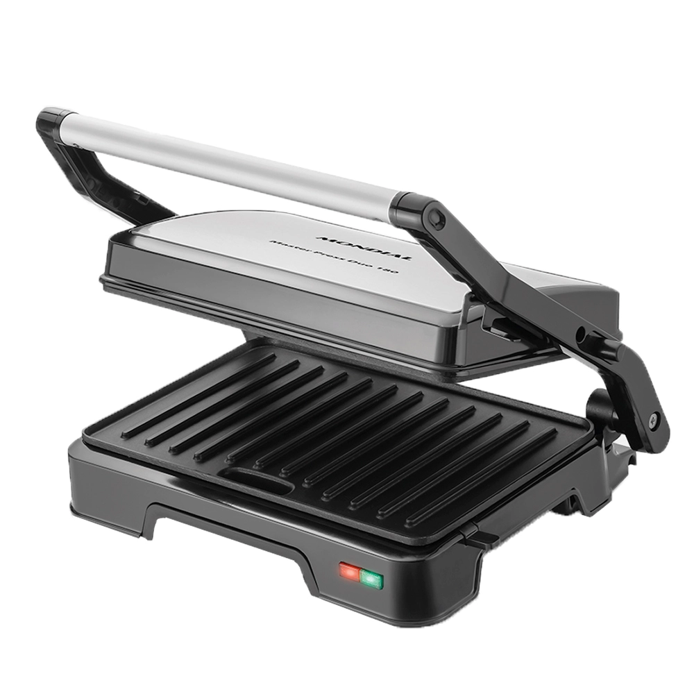 Grill e Sanduicheira Master Press Mondial PG-01-180 Duo 180 1000w Preto com Inox 