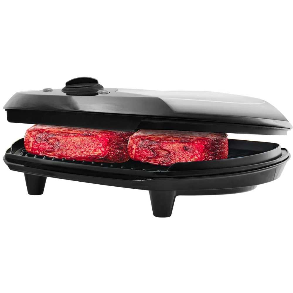 Grill e Sanduicheira Philco Jumbo Steel 1500w Cinza com Preto