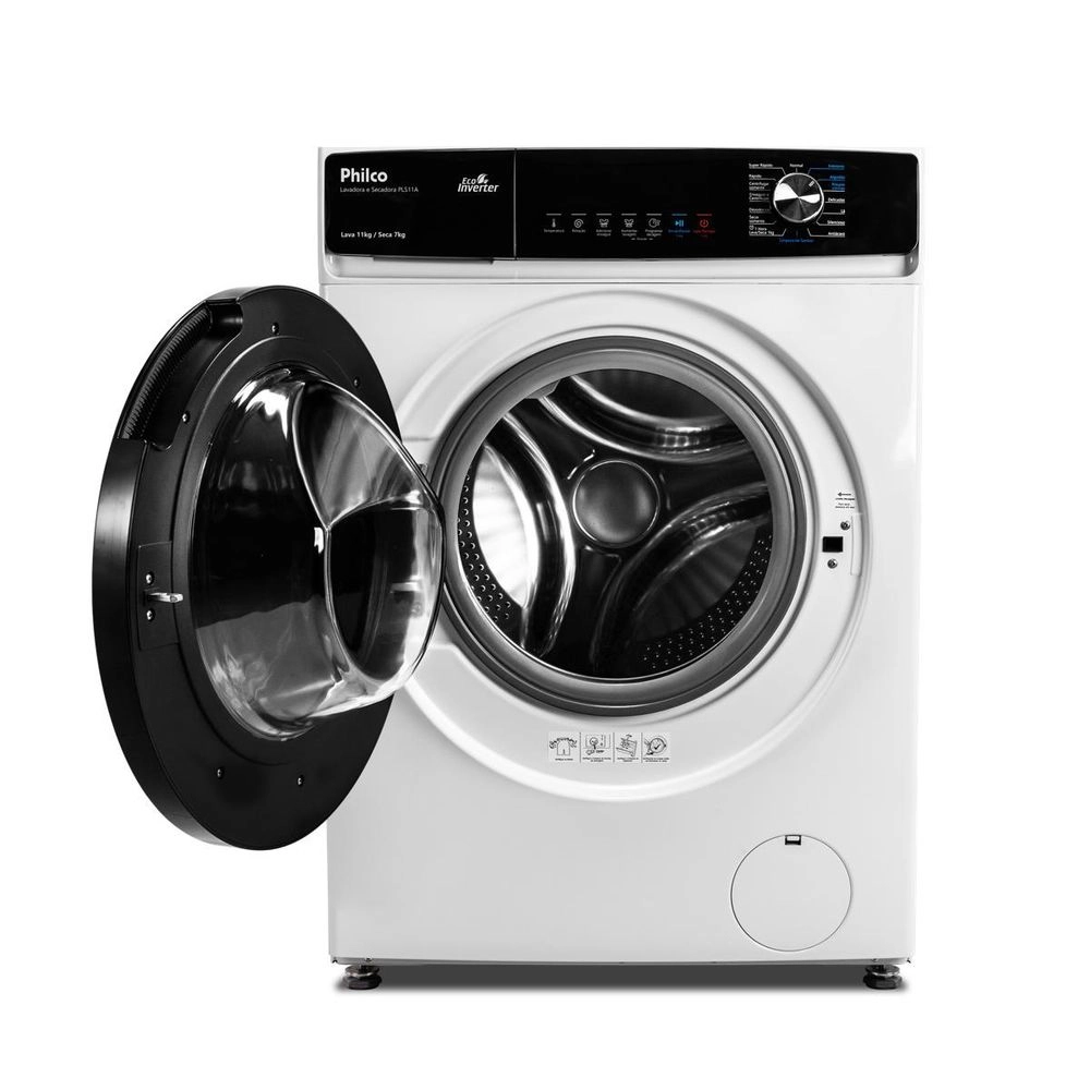 Lava e Seca Philco 11kg PLS11A Eco Invertplus 16 Programas Lavagem Branca