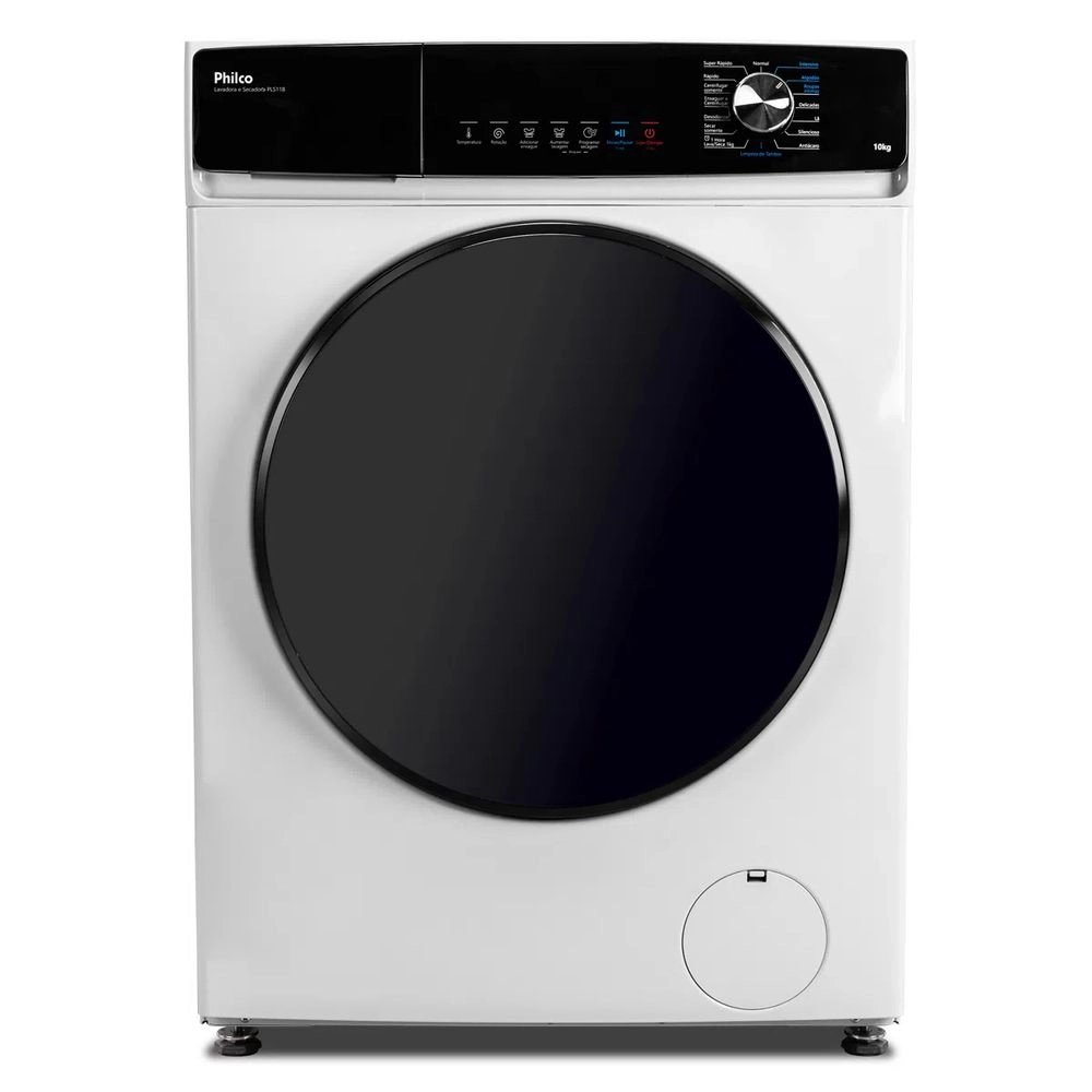 Lava e Seca Philco Smart Invertplus 16 Programas Lavagem 10kg Secagem 7kg Branco