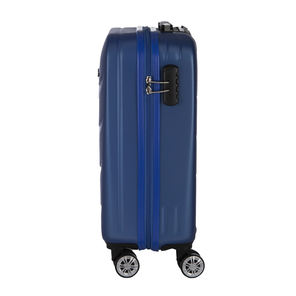 Mala de Bordo Abs para Viagem Gosuper Oslo Cadeado Integrado Rodas Giro 360° Azul Royal