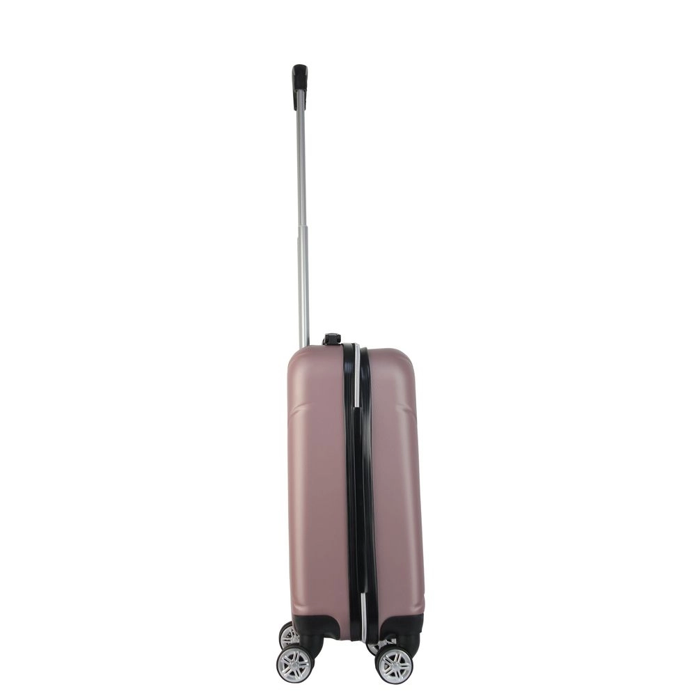 Mala de Bordo Abs para Viagem Mormaii MOR-1900 Cadeado Integrado Rodas Duplas Giro 360 Rose