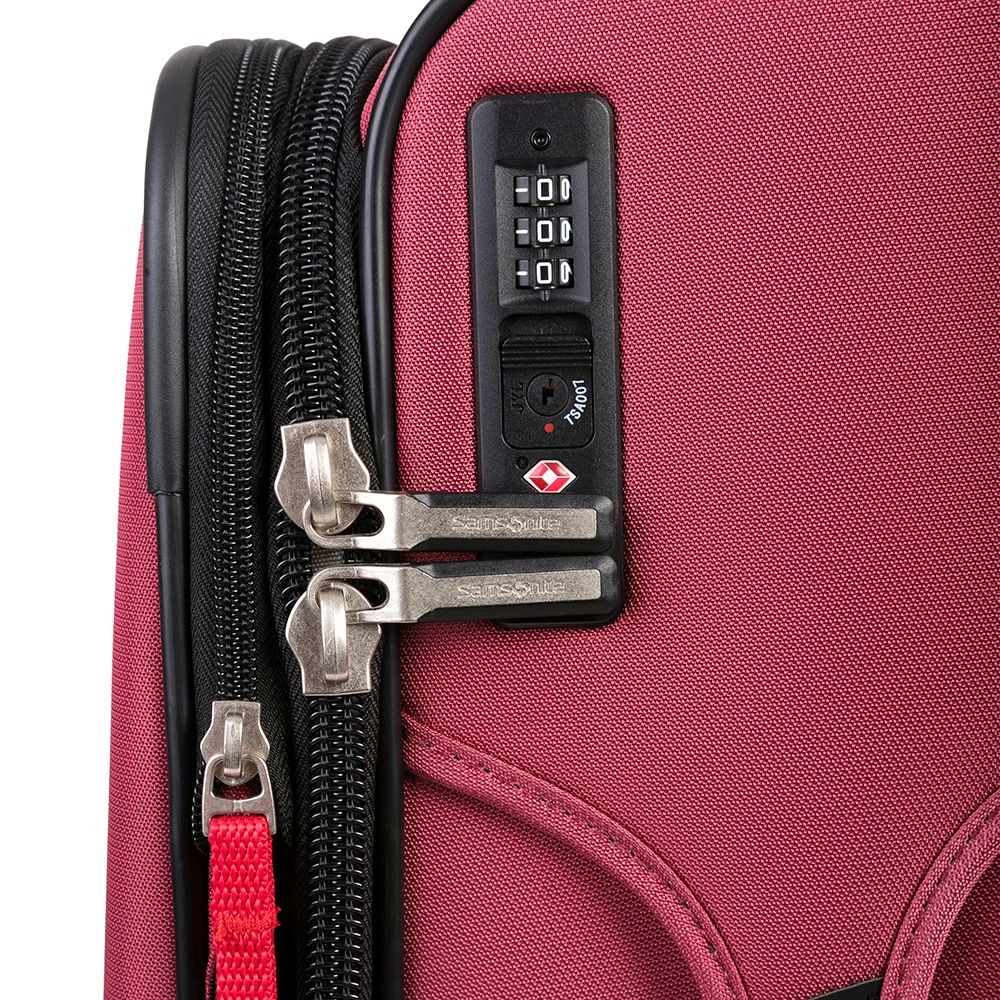 Mala de Bordo Expansível em Poliéster Samsonite Versalite Dlx Cadeado Tsa Rosa