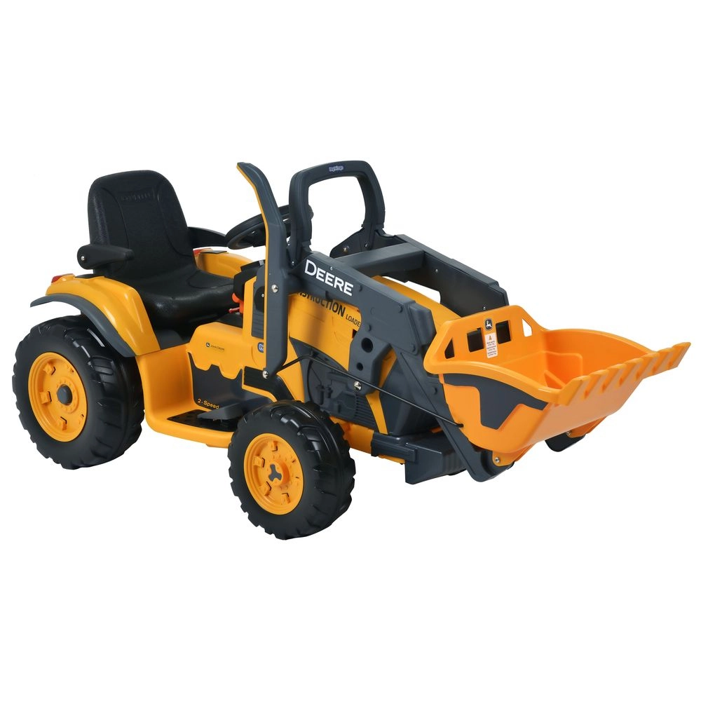 Mini Trator Infantil Elétricos Peg Pérego Deere Construction Loader 12v Laranja