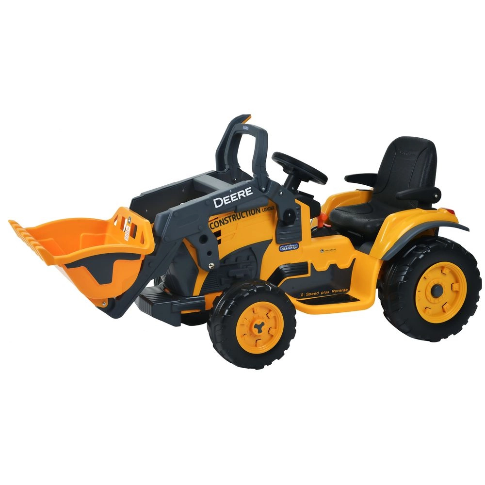 Mini Trator Infantil Elétricos Peg Pérego Deere Construction Loader 12v Laranja