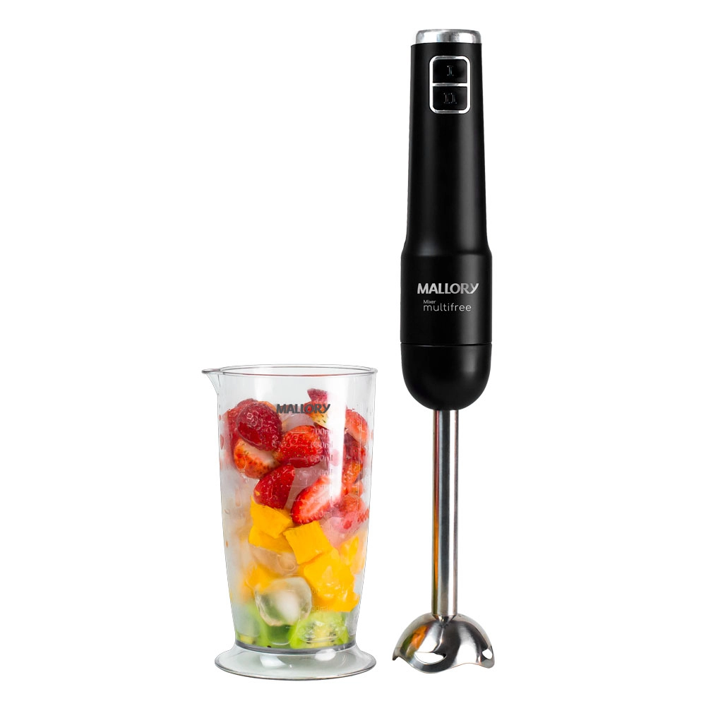 Mixer Mallory sem Fio Multifree 4 em 1 150w Preto com Prata Bivolt