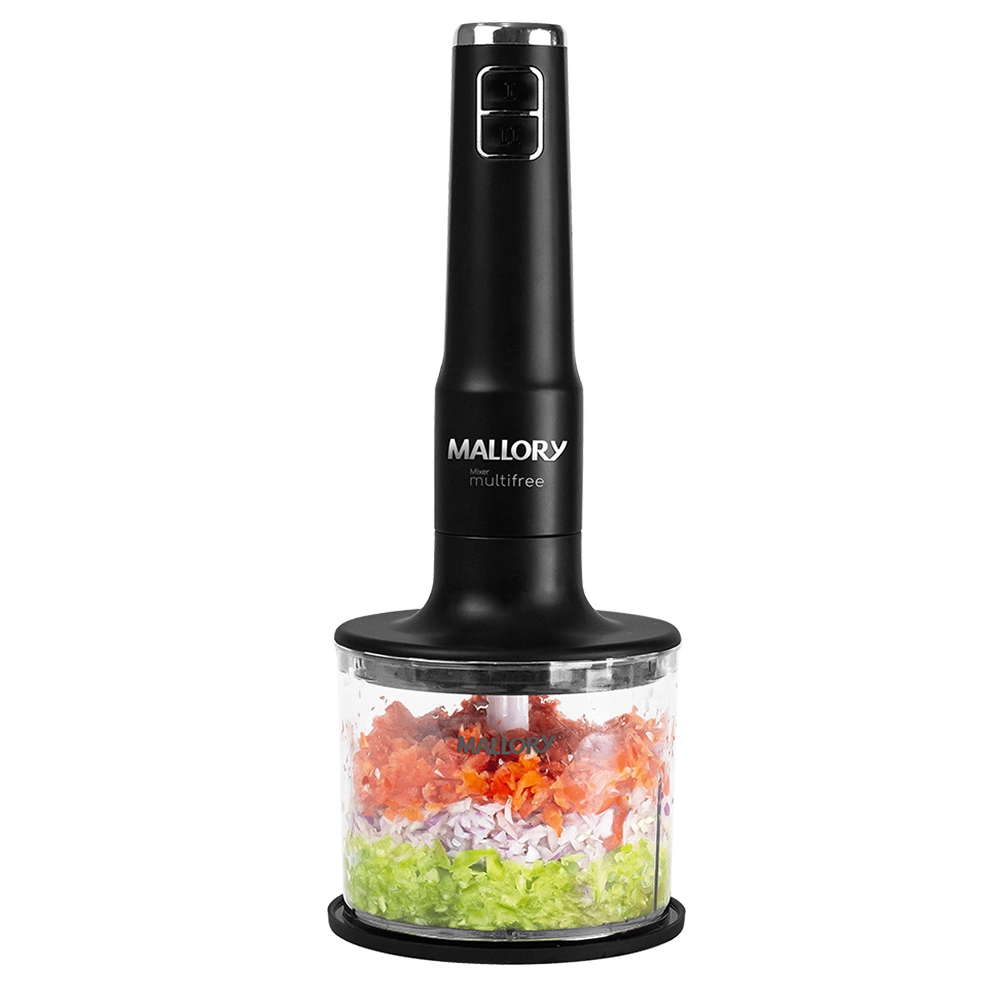 Mixer Mallory sem Fio Multifree 4 em 1 150w Preto com Prata Bivolt